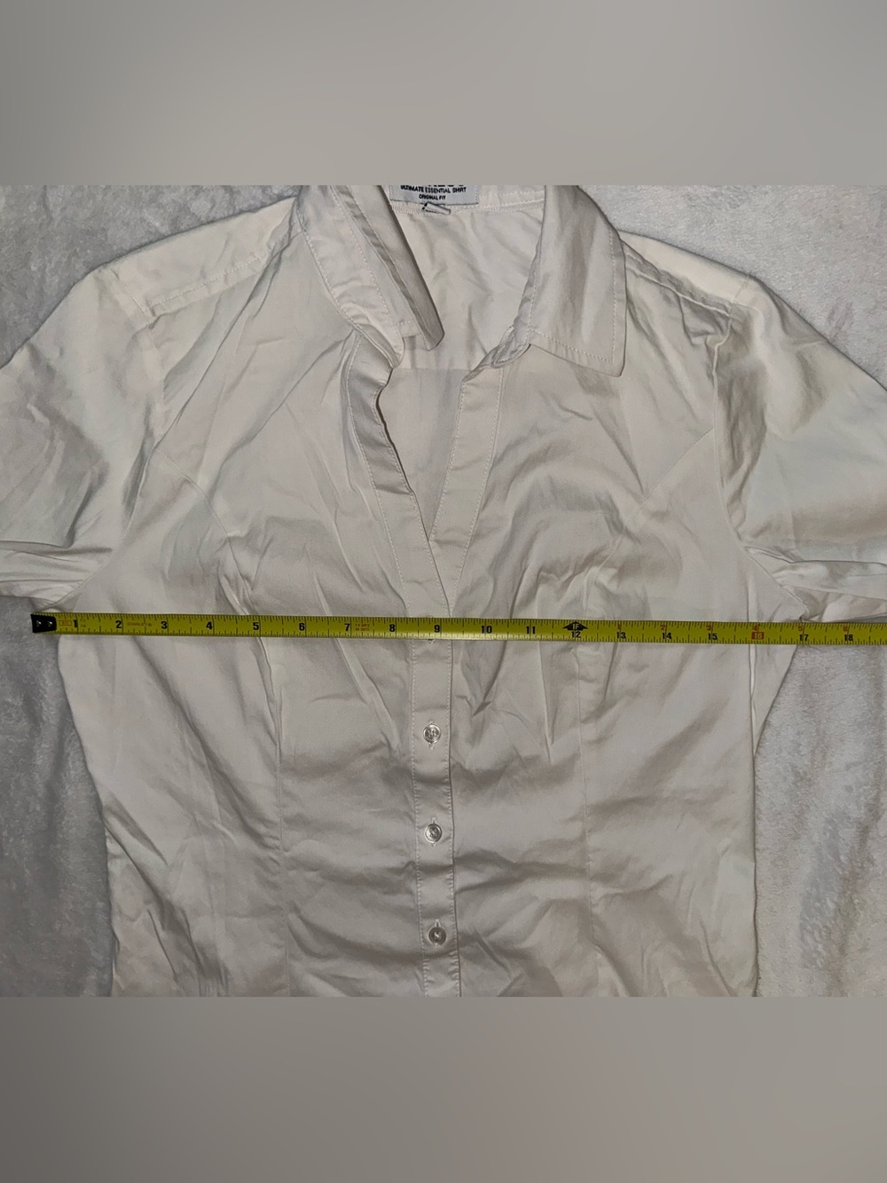 Express Ultimate Essential Shirt in White Size XS Button Down Original Fit - Picture 13 of 13